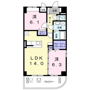 サザンクロス【3階】の間取り