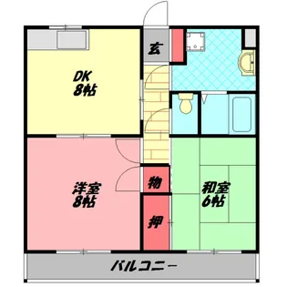 リーフハイツ【2階】の間取り