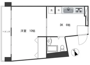 マンションキリイ【4階】の間取り