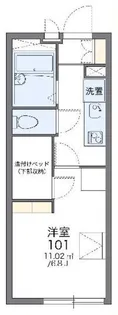 レオパレス武蔵関公園【3階】の間取り