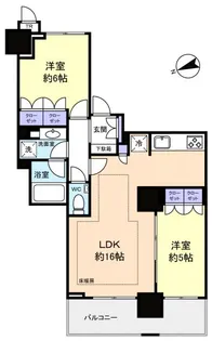 津田沼ザ・タワー【21階】の間取り