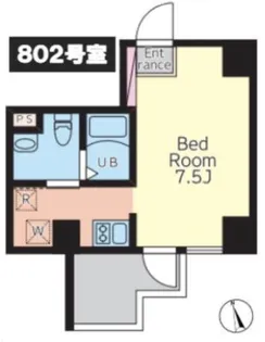 Bloom Tower Ueno【8階】の間取り
