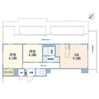 The Orchid Manor【3階】の間取り