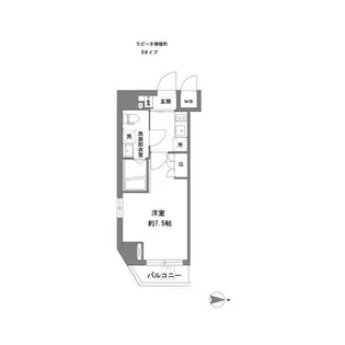 ラヴィータ新御徒町【7階】の間取り