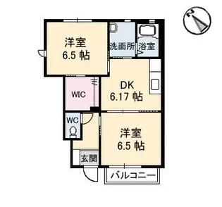 アマービレ夜見【1階】の間取り