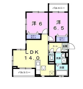サンティエ【1階】の間取り