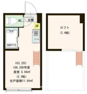 stage大和町II【1階】の間取り