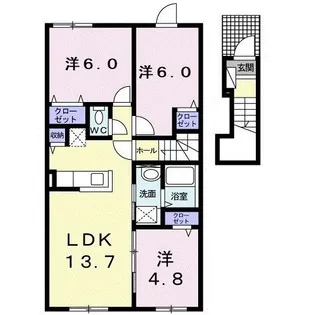 プレミアII【2階】の間取り