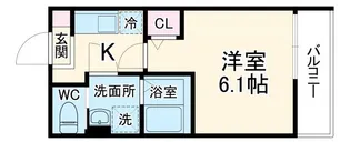 グランシエル都賀【3階】の間取り