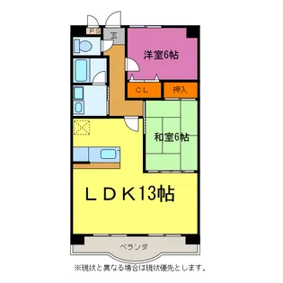 プランドールONE【1階】の間取り