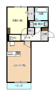 エターニ細工町【1階】の間取り