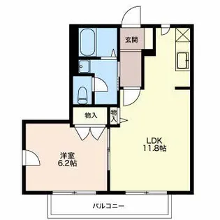 グランデ西河原【1階】の間取り