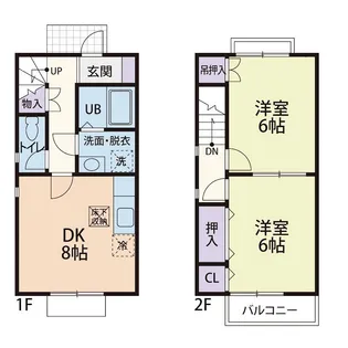 DUPLEX BLOOM Bの間取り