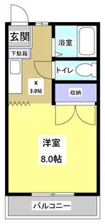 サンハイツエムII【1階】の間取り