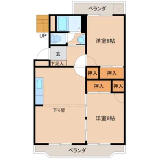 並木ハイツ【3階】の間取り