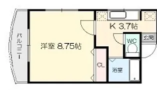ストリーム夕顔【2階】の間取り