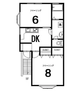 アドルカ【2階】の間取り