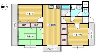 日吉レジデンス【3階】の間取り