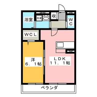 フェリーチェII【2階】の間取り