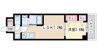 マキシブクロスエサカ【3階】の間取り