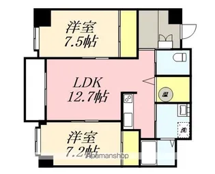 Gウェーブ松風【3階】の間取り