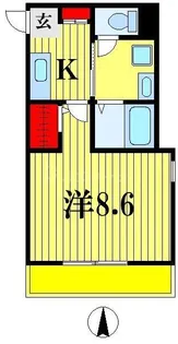 クレフラスト松戸吉井町【1階】の間取り