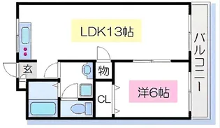 サウスコートII【3階】の間取り