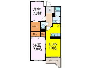 グランツブリーゼ【3階】の間取り