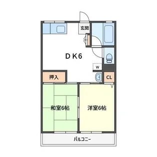 シティハイムジュネス【2階】の間取り