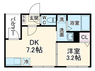 ライトサイド【3階】の間取り