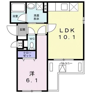 アルカディア浅間町【1階】の間取り