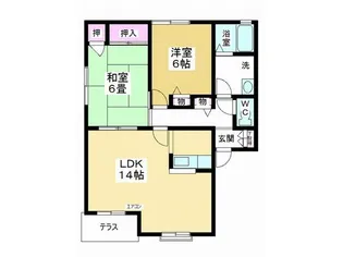 サンハイム【1階】の間取り