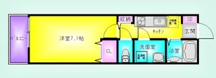 ソレイユII【2階】の間取り