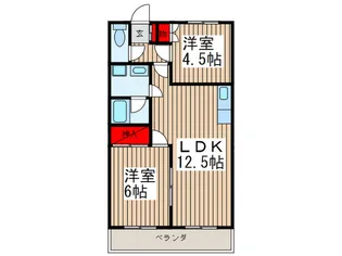 ビュ-パレ-クノリ【3階】の間取り