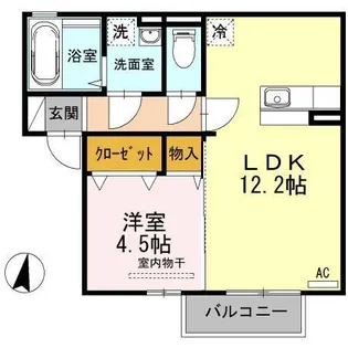 DーROOM古国府【2階】の間取り