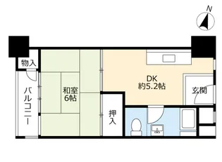 UR鈴蘭台第四【4階】の間取り