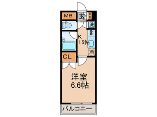 クロスレジデンス蒲田の間取り