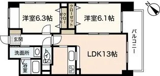 KERASIA【4階】の間取り