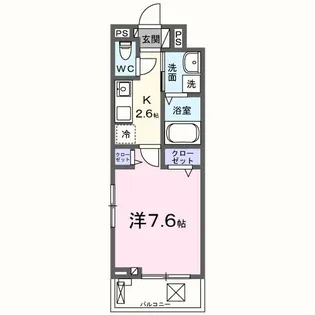 ヒカルサ泉佐野中町ノース【3階】の間取り