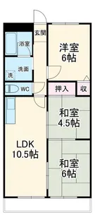 ベルマローネ千竹壱番館【5階】の間取り