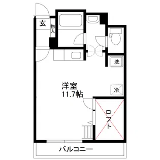 ロフティ【5階】の間取り