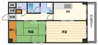 メゾン天神橋【4階】の間取り
