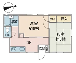 ソレイユ的場【1階】の間取り