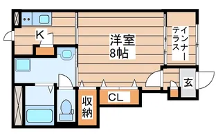 グラン・シフォン【1階】の間取り