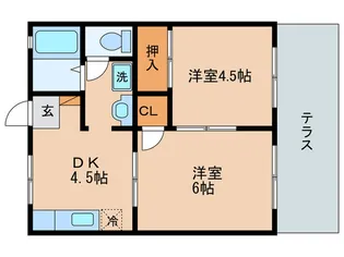 セレ-ブルメゾン【1階】の間取り