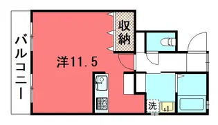 ハイツ福田【1階】の間取り