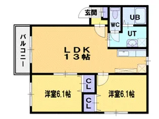 ピュアライフ優【2階】の間取り