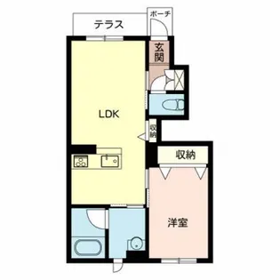 フェリシア小坂【1階】の間取り