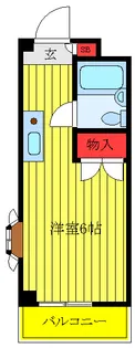 ベルメゾン片岡【3階】の間取り