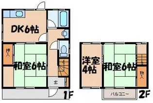 広島県広島市安芸区畑賀3【一戸建】の間取り